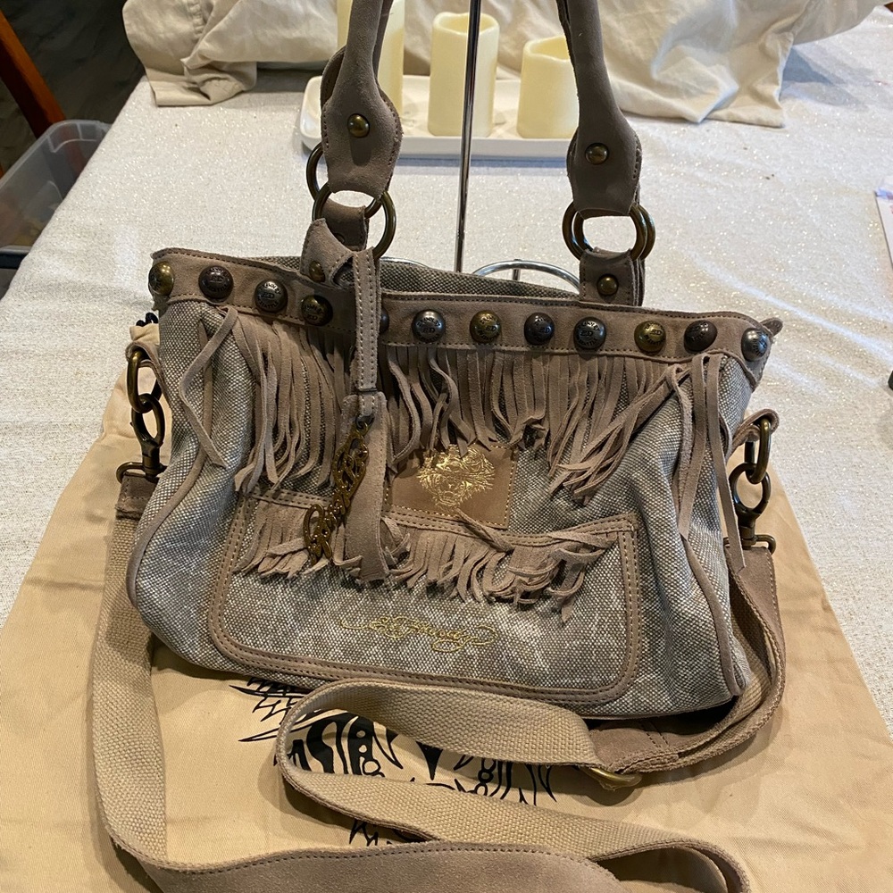 1971 Ed Hardy suede and canvas Rare